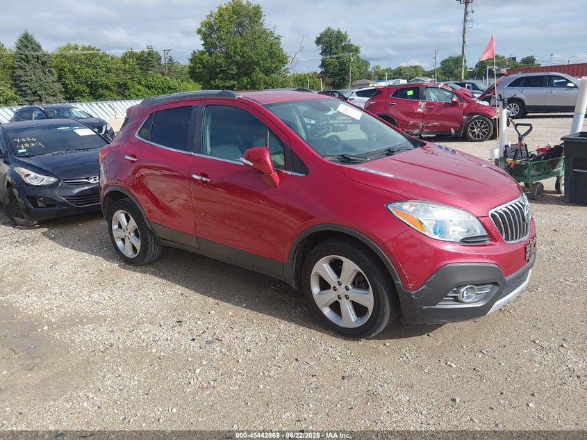 2015 Buick Encore VIN KL4CJCSB0FB077954 IAAI salvage auction — LEFT SIDE, Salvage (Illinois), sold $475 on 2026-07-30 (photo 1)