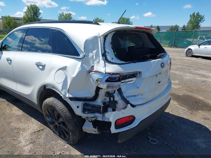 2019 Kia Sorento VIN 5XYPGDA52KG587312 IAAI salvage auction — REAR END, Salvage Title, sold $425 on 2026-07-28 (photo 6)
