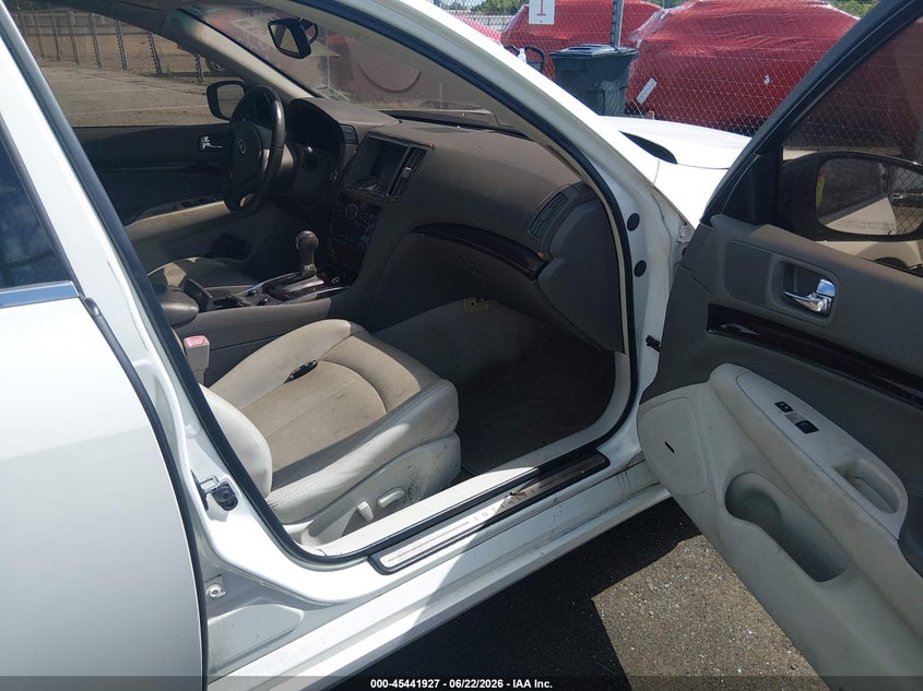 2011 Infiniti G VIN JN1CV6AP1BM506058 IAAI salvage auction — REAR END, Salvage (Louisiana), sold $500 on 2026-07-13 (photo 5)