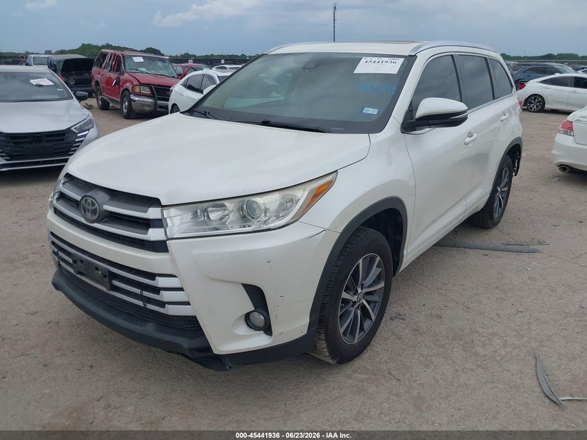 2017 Toyota Highlander VIN 5TDKZRFH9HS512641 IAAI salvage auction — REAR END, Original (Texas), sold $7,200 on 2026-07-28 (photo 2)