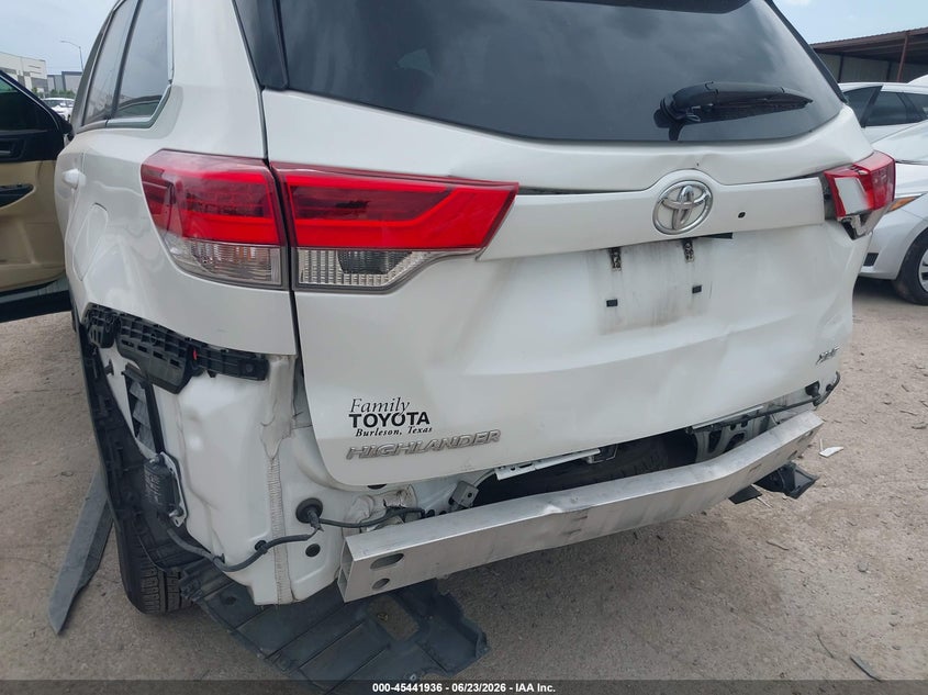 2017 Toyota Highlander VIN 5TDKZRFH9HS512641 IAAI salvage auction — REAR END, Original (Texas), sold $7,200 on 2026-07-28 (photo 6)