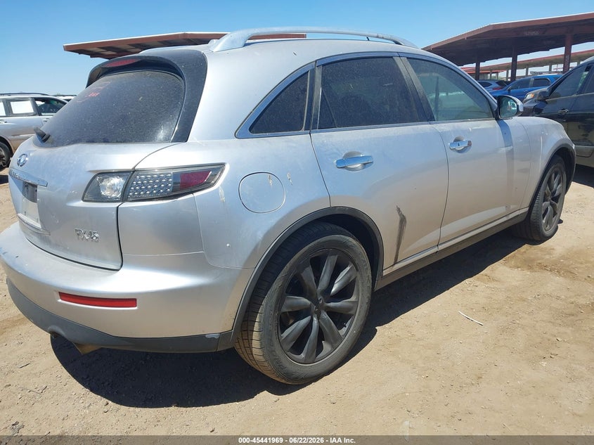 2008 Infiniti Fx45 VIN JNRBS08W38X400259 IAAI salvage auction — NORMAL WEAR, Clear-Dealer Only (Arizona), sold $275 on 2026-07-28 (photo 4)