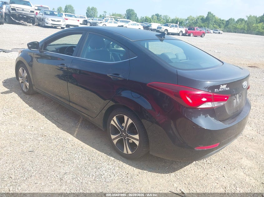 2014 Hyundai Elantra VIN KMHDH4AH8EU077376 IAAI salvage auction — NORMAL WEAR, Clear (Tennessee), sold $875 on 2026-07-16 (photo 3)