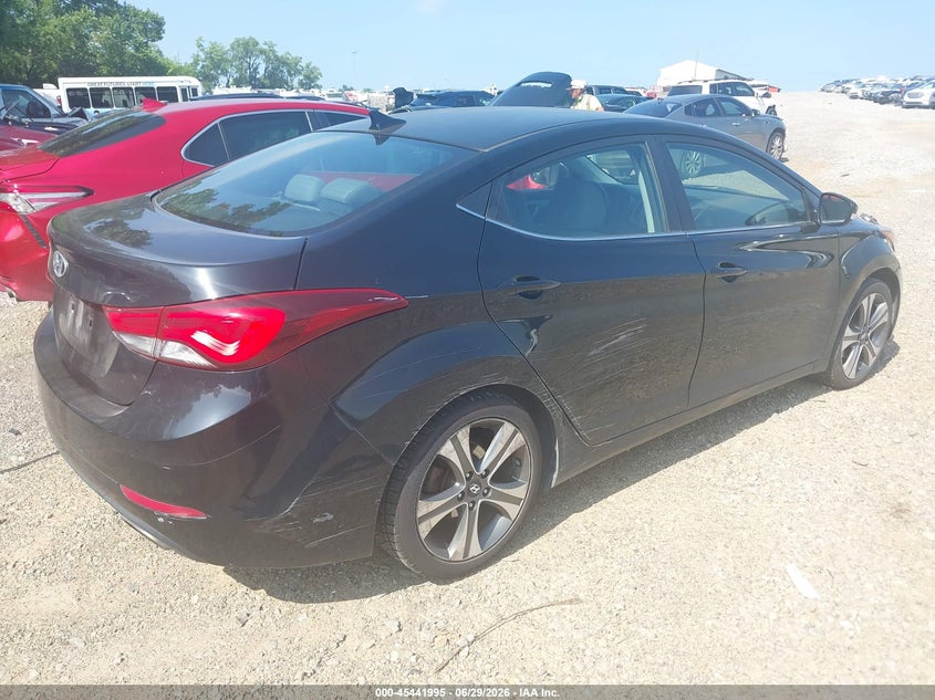 2014 Hyundai Elantra VIN KMHDH4AH8EU077376 IAAI salvage auction — NORMAL WEAR, Clear (Tennessee), sold $875 on 2026-07-16 (photo 4)