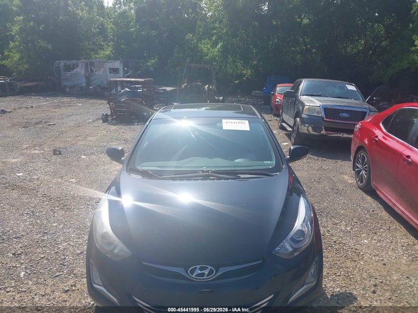 2014 Hyundai Elantra VIN KMHDH4AH8EU077376 IAAI salvage auction — NORMAL WEAR, Clear (Tennessee), sold $875 on 2026-07-16 (photo 6)