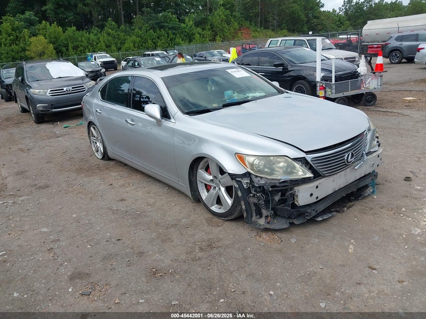 2008 Lexus Ls VIN JTHGL46F885026612 IAAI salvage auction — FRONT END, Rebuilt (Mississippi), sold $650 on 2026-07-22 (photo 1)
