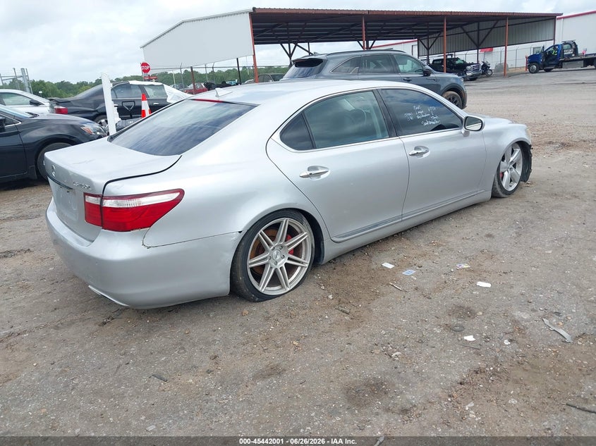 2008 Lexus Ls VIN JTHGL46F885026612 IAAI salvage auction — FRONT END, Rebuilt (Mississippi), sold $650 on 2026-07-22 (photo 4)