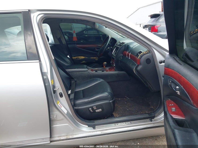 2008 Lexus Ls VIN JTHGL46F885026612 IAAI salvage auction — FRONT END, Rebuilt (Mississippi), sold $650 on 2026-07-22 (photo 5)