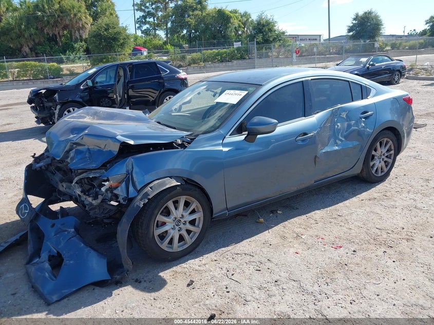 2016 Mazda 6 VIN JM1GJ1U54G1411722 IAAI salvage auction — FRONT END, Rebuildable (Florida), sold $350 on 2026-07-09 (photo 2)