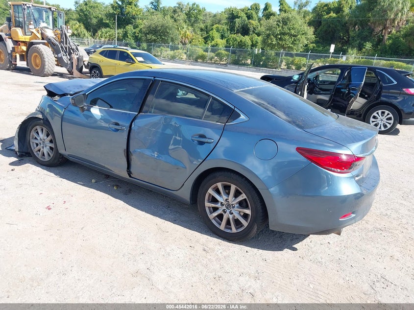 2016 Mazda 6 VIN JM1GJ1U54G1411722 IAAI salvage auction — FRONT END, Rebuildable (Florida), sold $350 on 2026-07-09 (photo 3)