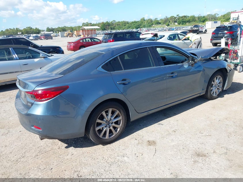 2016 Mazda 6 VIN JM1GJ1U54G1411722 IAAI salvage auction — FRONT END, Rebuildable (Florida), sold $350 on 2026-07-09 (photo 4)