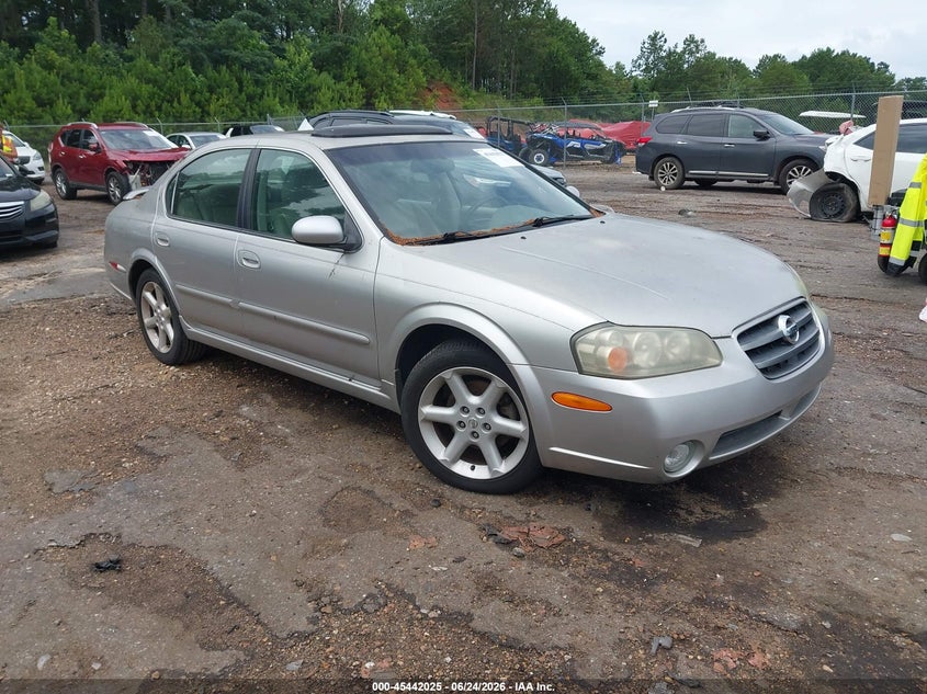 2003 Nissan Maxima VIN JN1DA31D23T500894 IAAI salvage auction — ENGINE DAMAGE, Rebuilt (Mississippi), sold $250 on 2026-07-29 (photo 1)