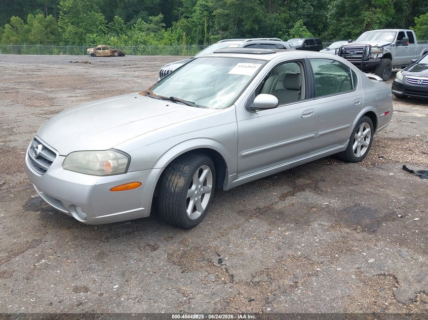 2003 Nissan Maxima VIN JN1DA31D23T500894 IAAI salvage auction — ENGINE DAMAGE, Rebuilt (Mississippi), sold $250 on 2026-07-29 (photo 2)