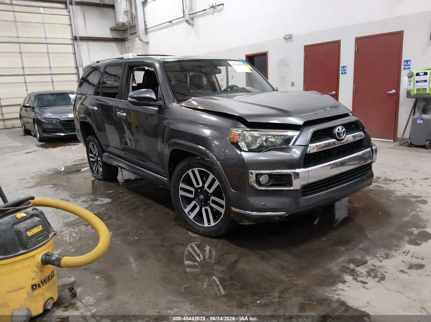 2017 Toyota 4runner VIN JTEBU5JR9H5412824 IAAI salvage auction — LEFT FRONT, Salvage (Idaho), sold $7,750 on 2026-07-17 (photo 1)