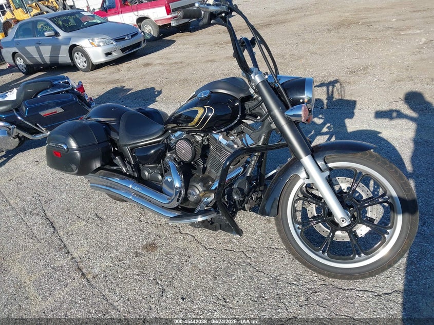 2013 Yamaha Xv VIN JYAVN01E4DA018515 IAAI salvage auction — LEFT SIDE, Salvage (Indiana), sold $1,225 on 2026-07-15 (photo 1)