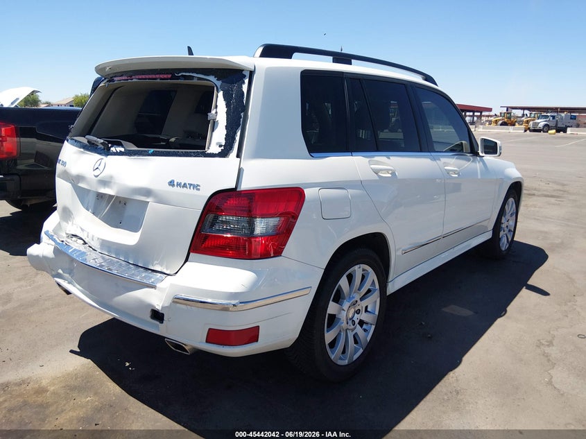 2012 Mercedes-benz Glk-klasse VIN WDCGG8HB6CF877019 IAAI salvage auction — REAR END, Salvage (Arizona), sold $2,075 on 2026-07-14 (photo 4)