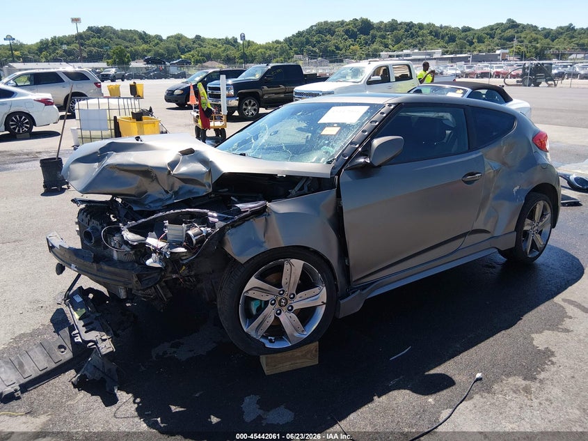 2015 Hyundai Veloster VIN KMHTC6AE5FU224654 IAAI salvage auction — FRONT END, Salvage (Missouri), sold $25 on 2026-07-28 (photo 2)