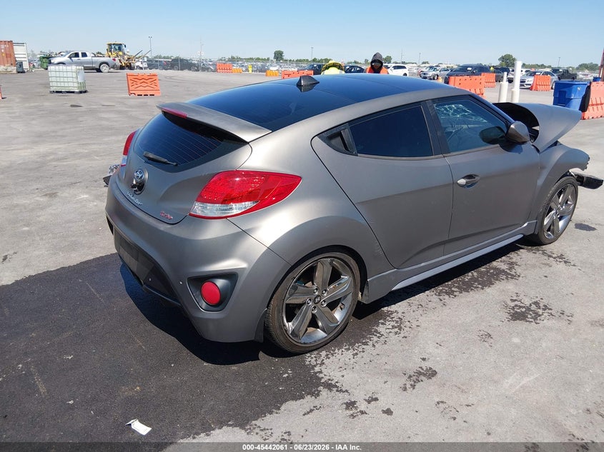 2015 Hyundai Veloster VIN KMHTC6AE5FU224654 IAAI salvage auction — FRONT END, Salvage (Missouri), sold $25 on 2026-07-28 (photo 4)