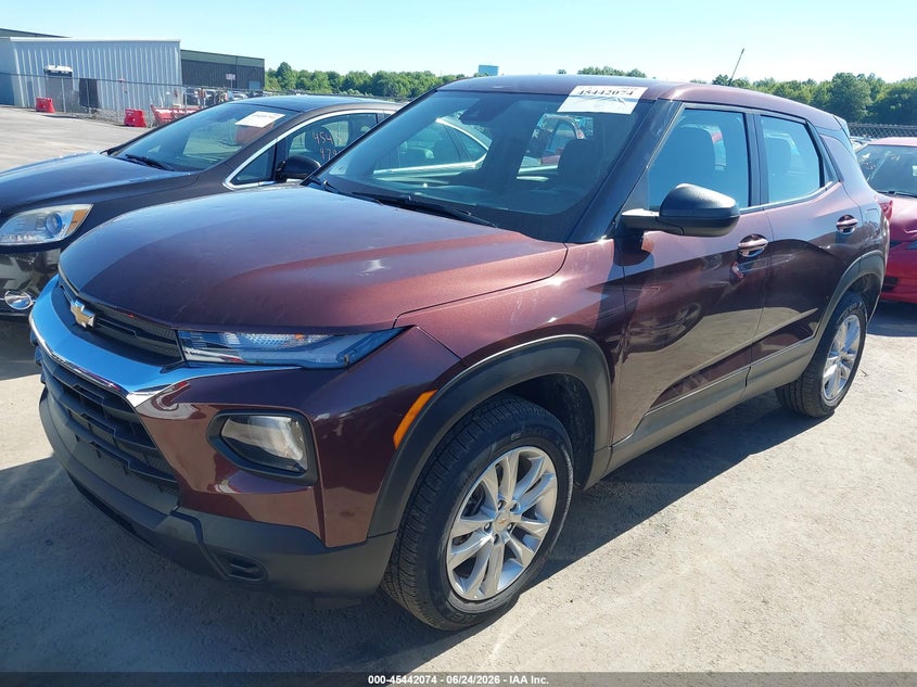 2022 Chevrolet Trailblazer VIN KL79MNSL2NB014281 IAAI salvage auction — HAIL, Salvage (Ohio), sold $5,600 on 2026-07-28 (photo 2)
