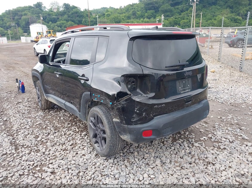 2021 Jeep Renegade VIN ZACNJDBB6MPN33296 IAAI salvage auction — REAR END, Salvage Title, sold $4,500 on 2026-08-16 (photo 3)