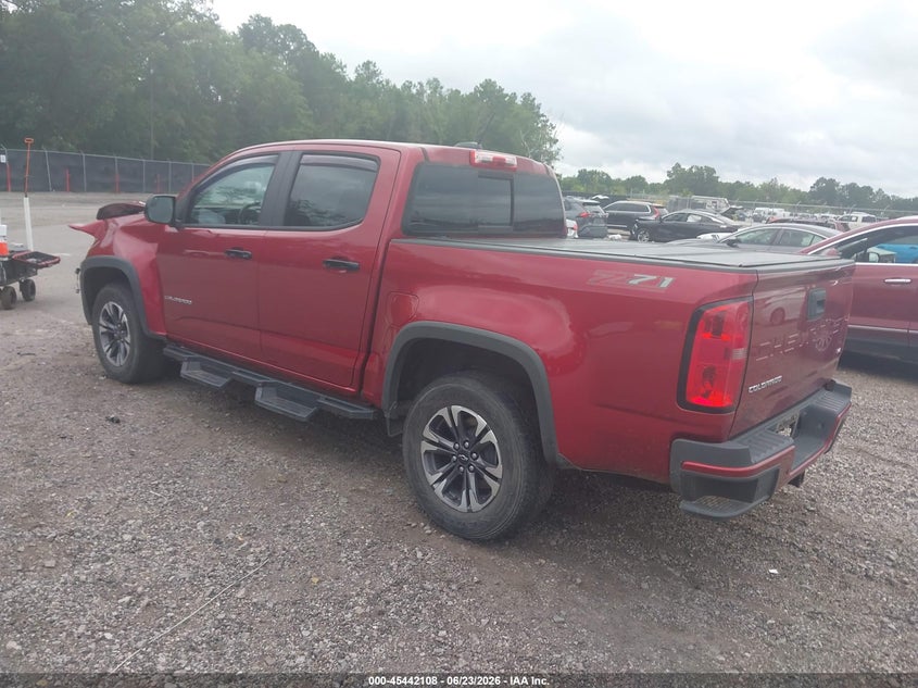 2021 Chevrolet Colorado VIN 1GCGSDEN2M1106406 IAAI salvage auction — FRONT END, Clear (South Carolina), sold $7,100 on 2026-07-19 (photo 3)