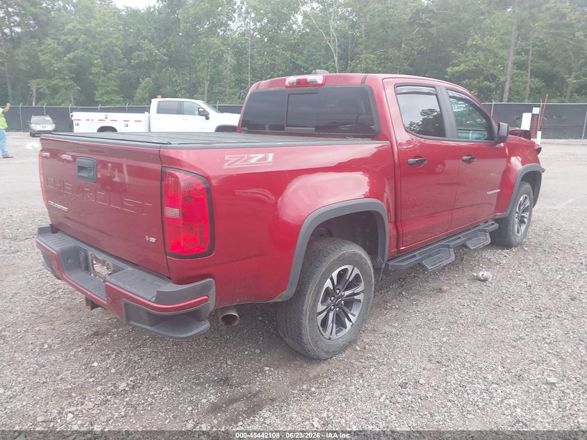 2021 Chevrolet Colorado VIN 1GCGSDEN2M1106406 IAAI salvage auction — FRONT END, Clear (South Carolina), sold $7,100 on 2026-07-19 (photo 4)
