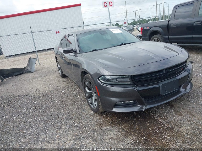 2015 Dodge Charger VIN 2C3CDXHG4FH852615 IAAI salvage auction — REAR END, Salvage Title, sold $3,650 on 2026-07-26 (photo 1)
