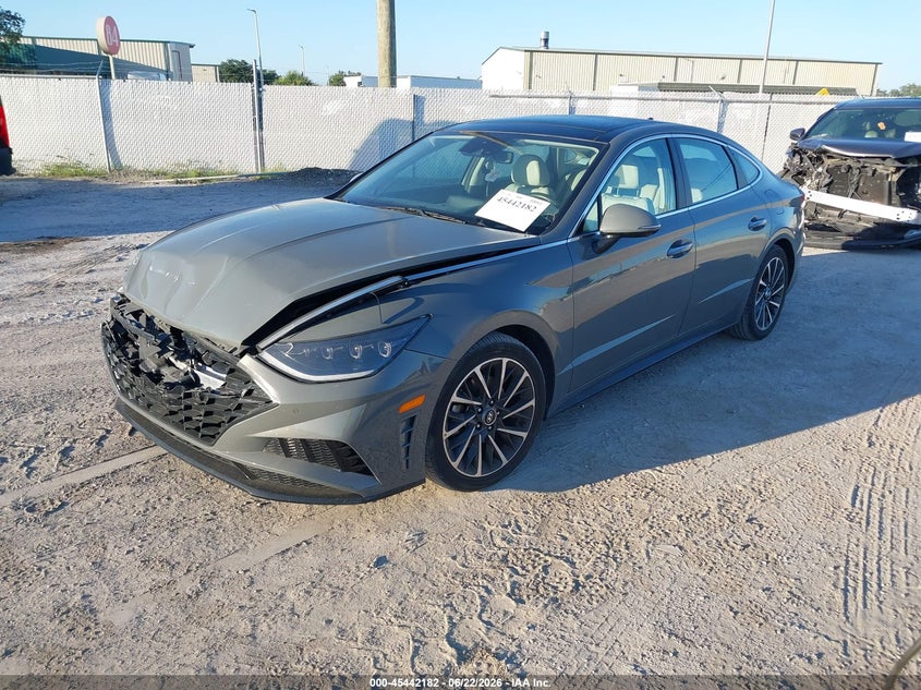 2020 Hyundai Sonata VIN 5NPEH4J21LH052993 IAAI salvage auction — FRONT END, Rebuildable (Florida), sold $5,800 on 2026-07-28 (photo 2)