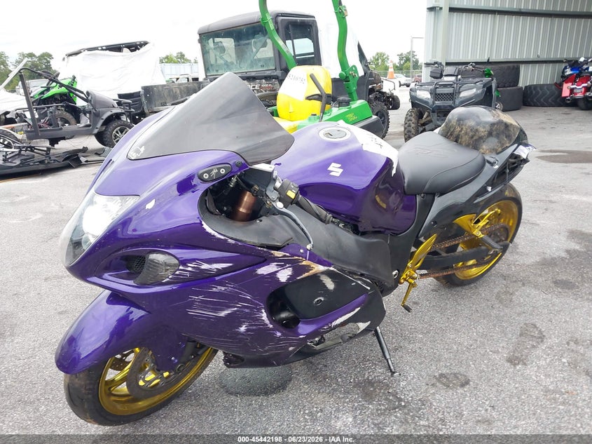2008 Suzuki Gsx1300 r VIN JS1GX72A582108956 IAAI salvage auction — FRONT & REAR, Salvage (South Carolina), sold $850 on 2026-07-22 (photo 2)