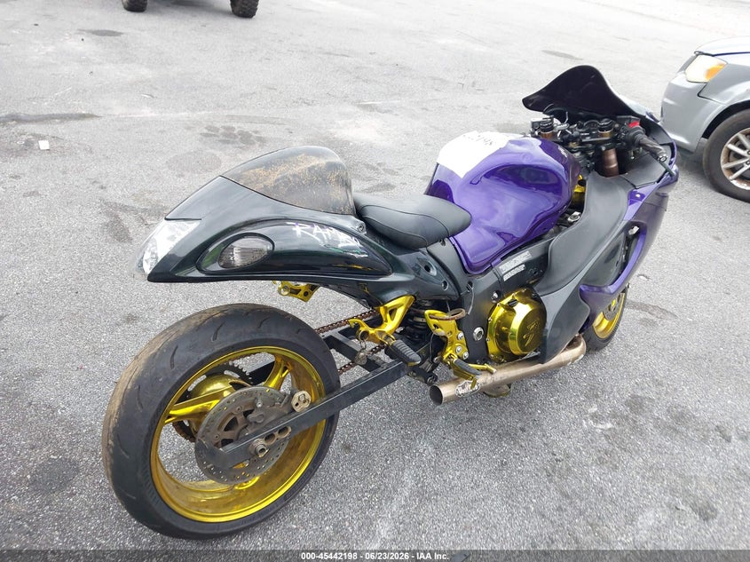 2008 Suzuki Gsx1300 r VIN JS1GX72A582108956 IAAI salvage auction — FRONT & REAR, Salvage (South Carolina), sold $850 on 2026-07-22 (photo 4)