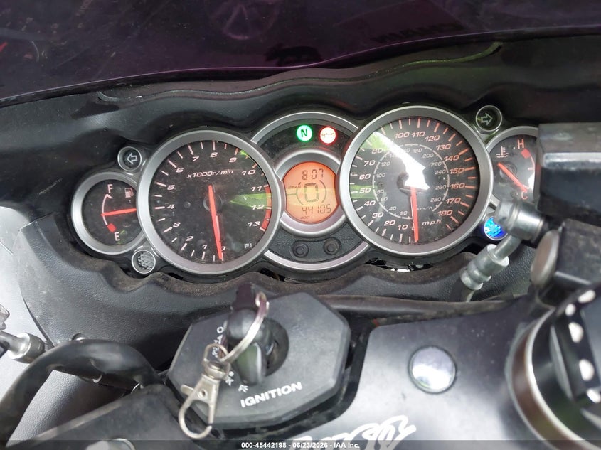 2008 Suzuki Gsx1300 r VIN JS1GX72A582108956 IAAI salvage auction — FRONT & REAR, Salvage (South Carolina), sold $850 on 2026-07-22 (photo 7)