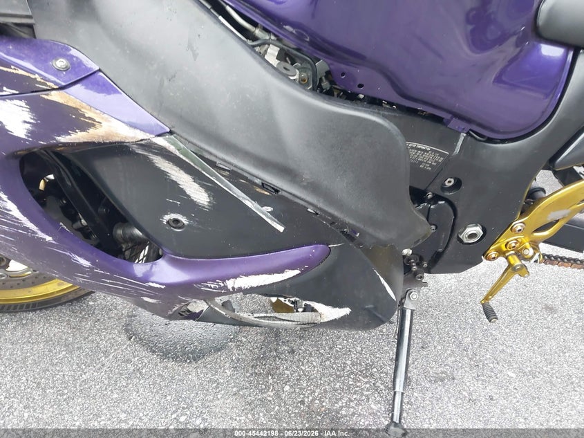 2008 Suzuki Gsx1300 r VIN JS1GX72A582108956 IAAI salvage auction — FRONT & REAR, Salvage (South Carolina), sold $850 on 2026-07-22 (photo 9)