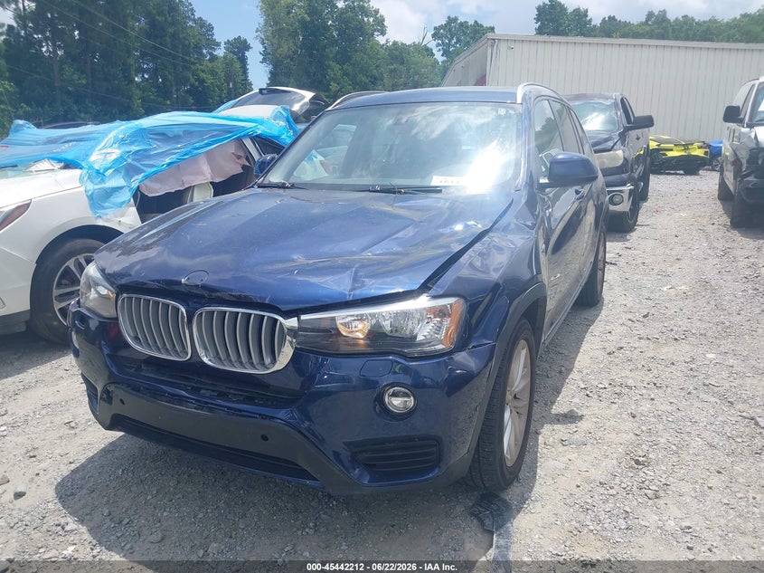2017 BMW X3 VIN 5UXWX9C50H0D99149 IAAI salvage auction — FRONT END, Salvage (Georgia), sold $1,550 on 2026-07-28 (photo 2)