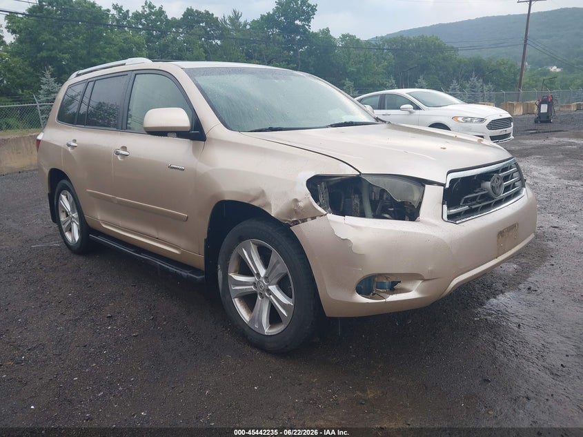 2008 Toyota Highlander VIN JTEES42A182023988 IAAI salvage auction — NORMAL WEAR, Clear (New Jersey), sold $1,400 on 2026-07-16 (photo 1)