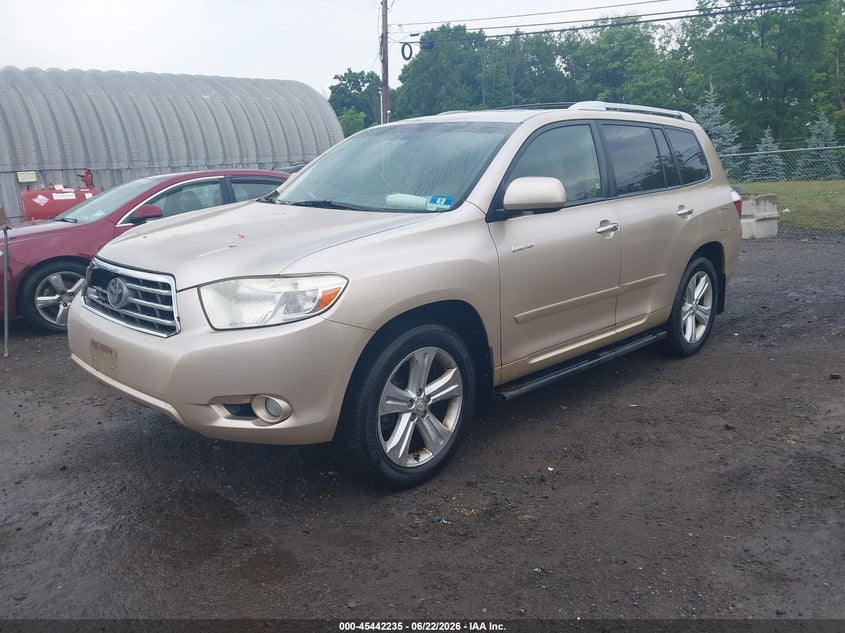 2008 Toyota Highlander VIN JTEES42A182023988 IAAI salvage auction — NORMAL WEAR, Clear (New Jersey), sold $1,400 on 2026-07-16 (photo 2)