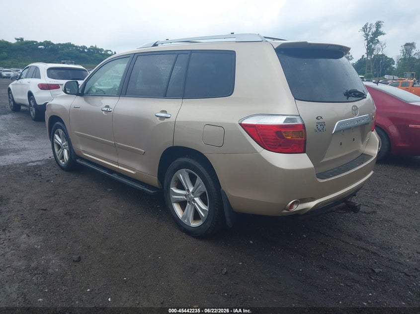 2008 Toyota Highlander VIN JTEES42A182023988 IAAI salvage auction — NORMAL WEAR, Clear (New Jersey), sold $1,400 on 2026-07-16 (photo 3)
