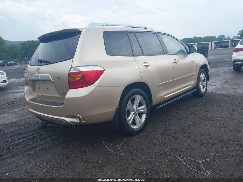 2008 Toyota Highlander VIN JTEES42A182023988 IAAI salvage auction — NORMAL WEAR, Clear (New Jersey), sold $1,400 on 2026-07-16 (photo 4)