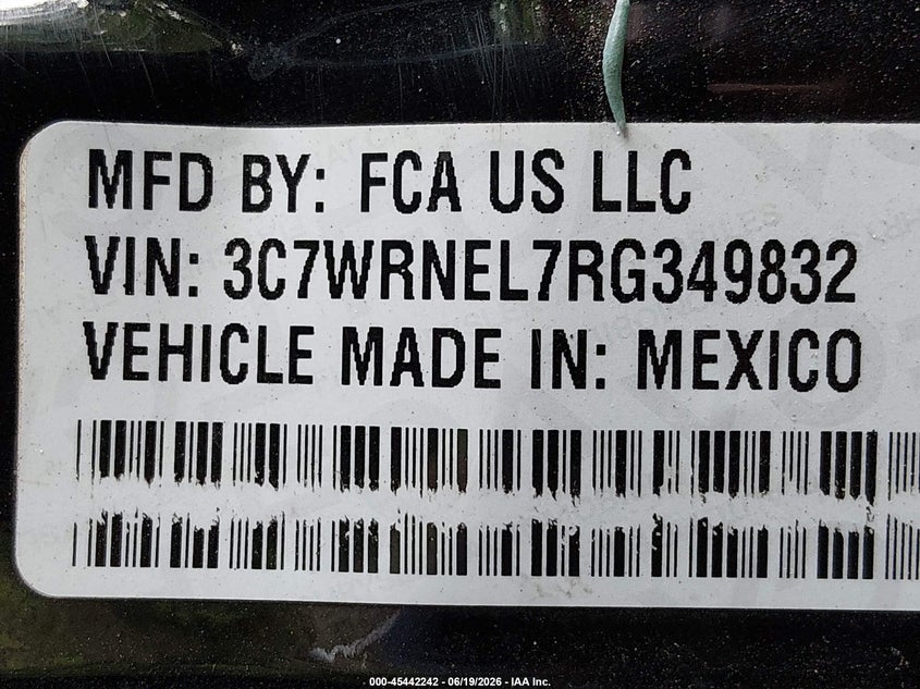 2024 Ram 5500 VIN 3C7WRNEL7RG349832 IAAI salvage auction — FRONT & REAR, Certificate Of Destruction (Florida), sold $6,000 on 2026-07-28 (photo 8)