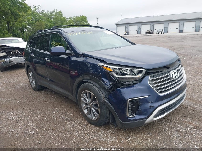 2017 Hyundai Santa fe VIN KM8SMDHF8HU183709 IAAI salvage auction — RIGHT FRONT, Clear (Indiana), sold $2,450 on 2026-07-22 (photo 1)
