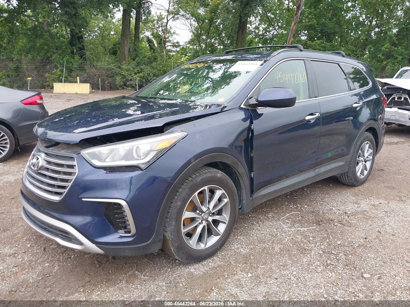 2017 Hyundai Santa fe VIN KM8SMDHF8HU183709 IAAI salvage auction — RIGHT FRONT, Clear (Indiana), sold $2,450 on 2026-07-22 (photo 2)