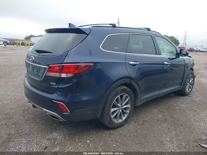 2017 Hyundai Santa fe VIN KM8SMDHF8HU183709 IAAI salvage auction — RIGHT FRONT, Clear (Indiana), sold $2,450 on 2026-07-22 (photo 4)