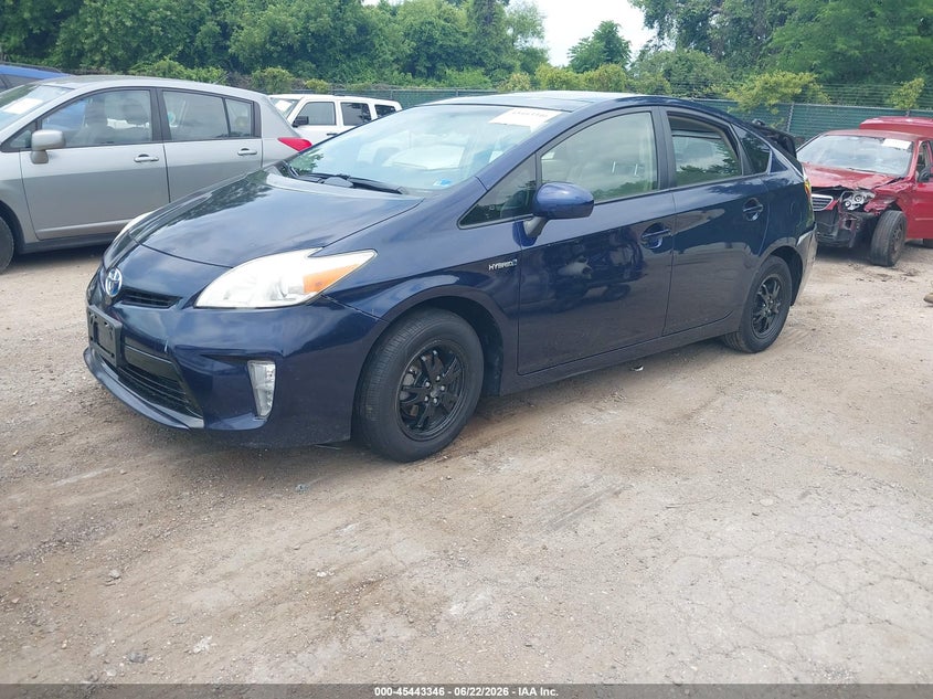 2014 Toyota Prius VIN JTDKN3DU9E1800077 IAAI salvage auction — REAR END, Salvage - Greater Than 75% (Maryland), sold $1,100 on 2026-07-09 (photo 2)
