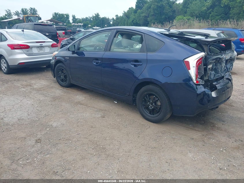 2014 Toyota Prius VIN JTDKN3DU9E1800077 IAAI salvage auction — REAR END, Salvage - Greater Than 75% (Maryland), sold $1,100 on 2026-07-09 (photo 3)