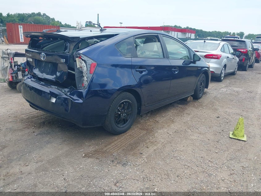 2014 Toyota Prius VIN JTDKN3DU9E1800077 IAAI salvage auction — REAR END, Salvage - Greater Than 75% (Maryland), sold $1,100 on 2026-07-09 (photo 4)