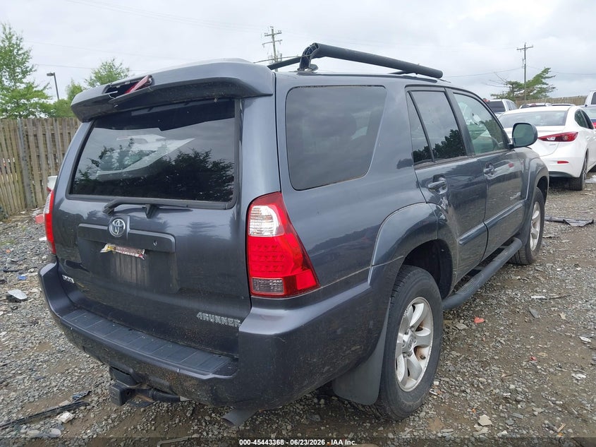2006 Toyota 4runner VIN JTEBT14R268034963 IAAI salvage auction — STORM DAMAGE, Salvage (Virginia), sold $3,450 on 2026-07-10 (photo 4)