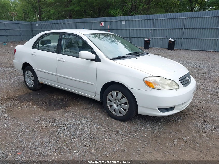 2003 Toyota Corolla VIN JTDBR32E030028944 IAAI salvage auction — NORMAL WEAR, Clear (New Jersey), sold $550 on 2026-07-08 (photo 1)