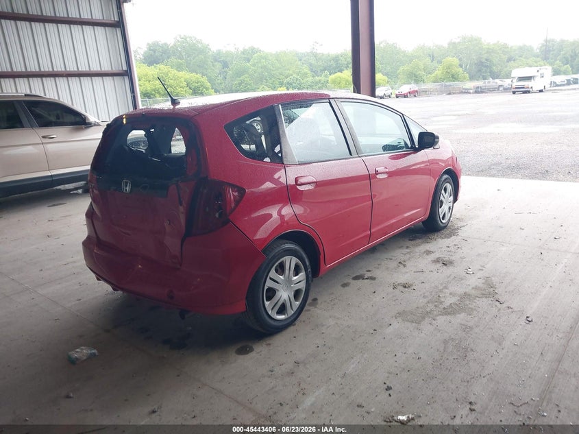 2010 Honda Fit VIN JHMGE8H25AC016780 IAAI salvage auction — REAR END, Salvage - Greater Than 75% (Maryland), sold $1,450 on 2026-07-13 (photo 4)