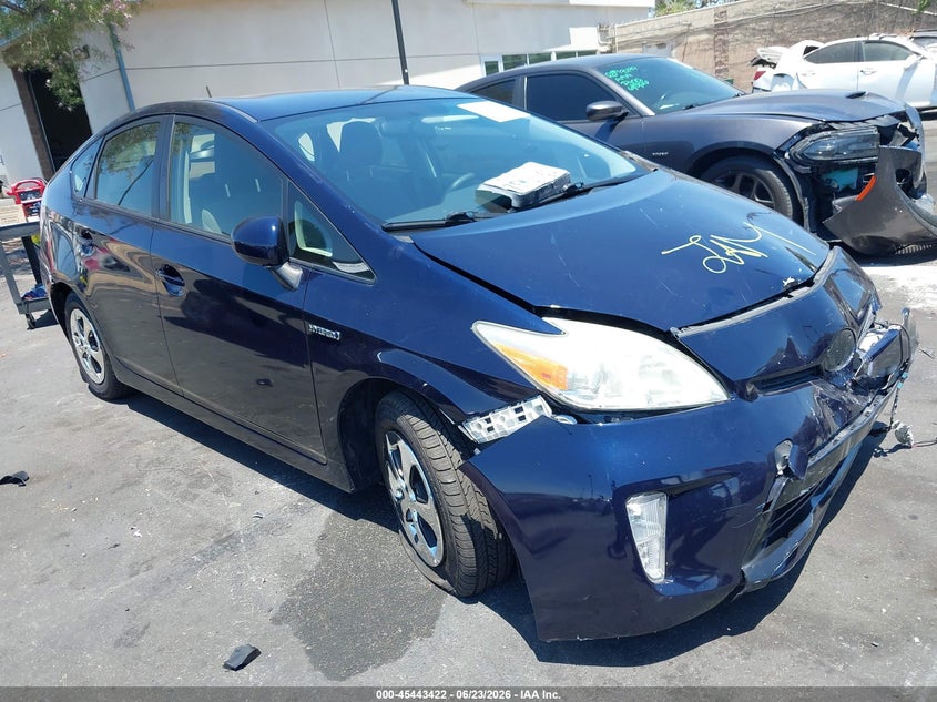 2014 Toyota Prius VIN JTDKN3DU6E1809027 IAAI salvage auction — FRONT END, Salvage Certificate (California), sold $3,450 on 2026-07-10 (photo 1)