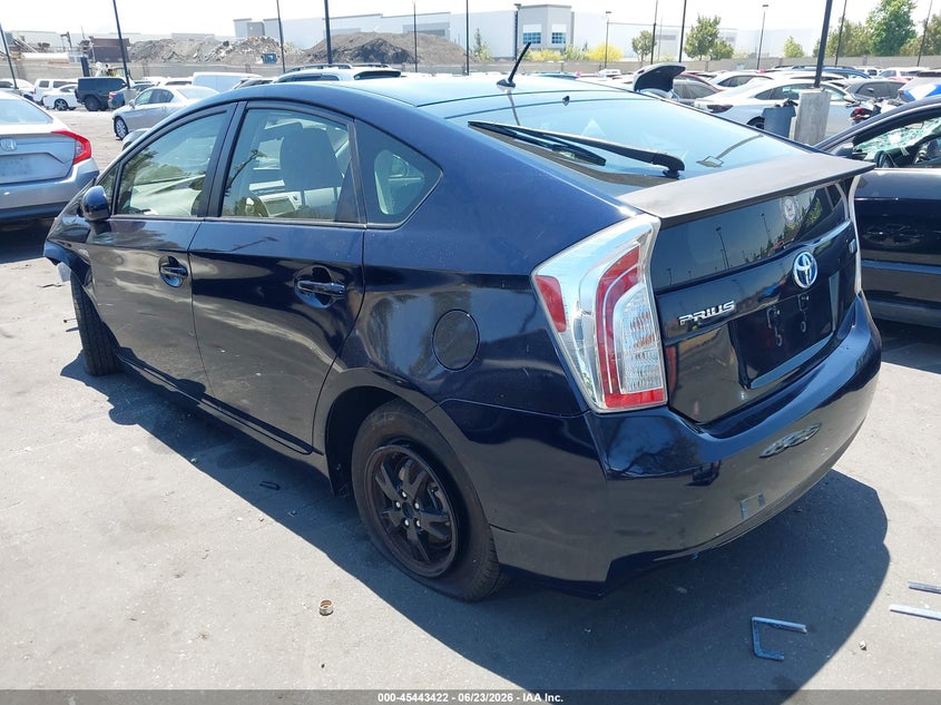 2014 Toyota Prius VIN JTDKN3DU6E1809027 IAAI salvage auction — FRONT END, Salvage Certificate (California), sold $3,450 on 2026-07-10 (photo 3)