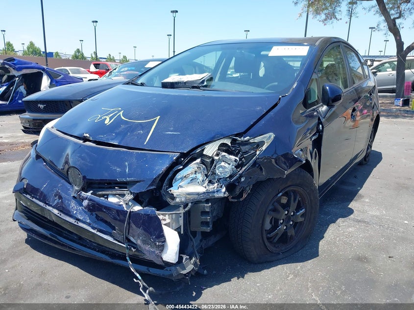 2014 Toyota Prius VIN JTDKN3DU6E1809027 IAAI salvage auction — FRONT END, Salvage Certificate (California), sold $3,450 on 2026-07-10 (photo 6)